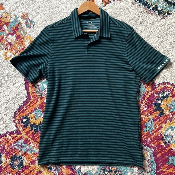 Oakley Men’s Premium Speed Striped Polo - Size Medium - Picture 5 of 11
